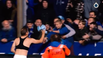 Brugge player gives jersey to kid and his joy is uncontrollable