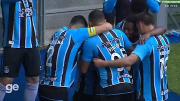 Golazo de Miguel Monsalve en Brasil: así anota de media distancia