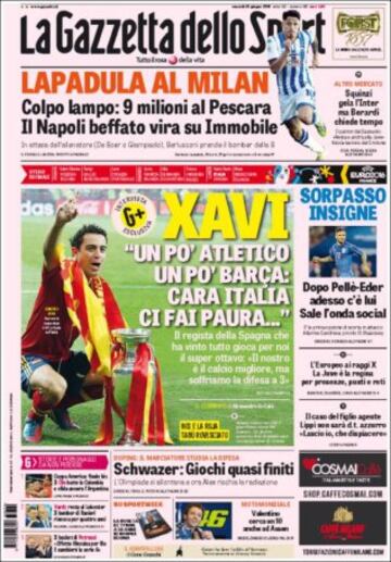 Portadas de la prensa mundial