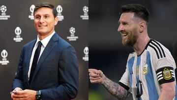 Javier Zanetti: "La llegada de Messi va a ayudar muchísimo a la Concacaf"