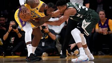 LeBron somete a Antetokounmpo y los Lakers rugen ante los Bucks