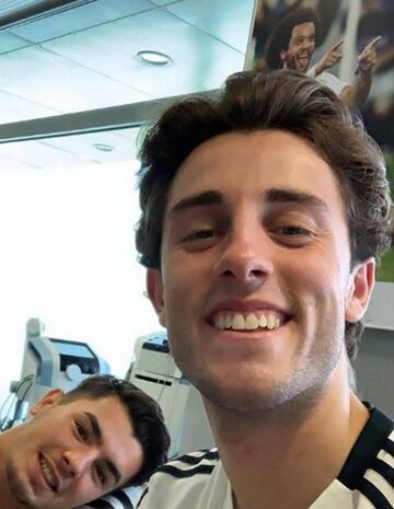 Odriozola subió una foto a su Instagram junto a Brahim en Valdebebas.