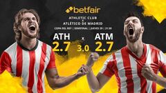 Athletic Club vs. Atlético de Madrid: horario, TV, estadísticas, cuadro y pronósticos