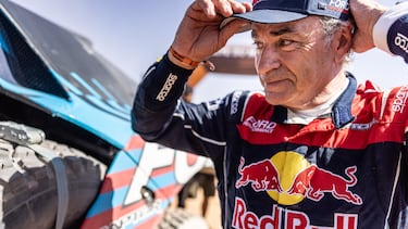 Carlos Sainz con Ford durante la última etapa del Rally de Marruecos.