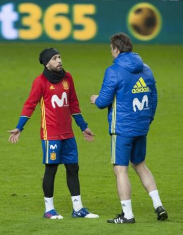 Jordi Alba y Lopetegui 