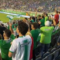 Así recibieron a Nacional sus hinchas frente a Millonarios