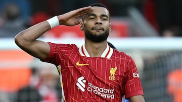 Cody Gakpo, con el Liverpool