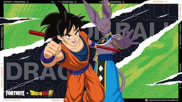 Arte oficial del Lote de Son Goku y Beerus en Fortnite