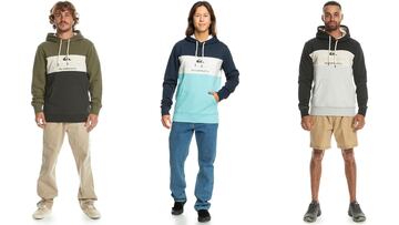 Sudadera con capucha para hombre Quiksilver Emboss Block en varios colores