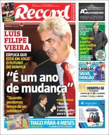 Portadas de la prensa mundial