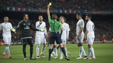 El 25% más de amarillas para el Madrid en Clásicos este milenio