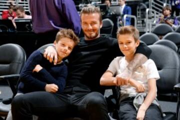 David Beckham en el Utah Jazz-Los Angeles Lakers.