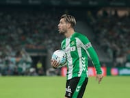 Lo Celso, ante el Atlético.