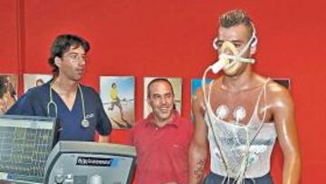 <b>EN FORMA. </b>Edu Ramos, realizando las pruebas físicas.