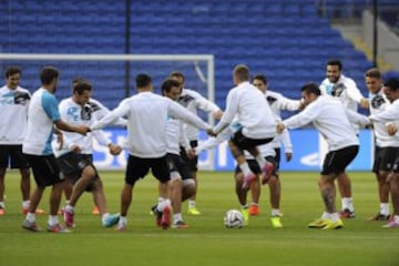 El entrenamiento del Sevilla en imágenes