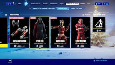Fortnite x Star Wars: los skins de Kylo Ren y Zorii Bliss llegan a la tienda