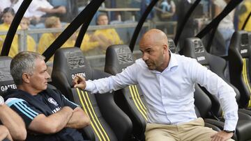 Jose Mourinho y Peter Bosz en una imagen de 2014.