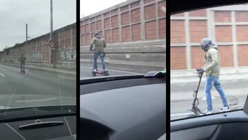 Patinete eléctrico por autopista