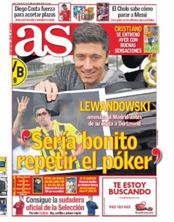 Las portadas de AS de abril