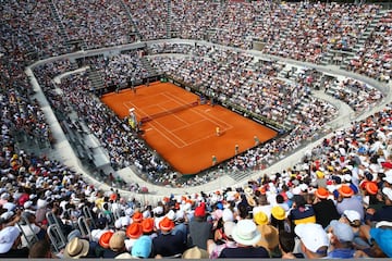 Vista general del Foto Itálico. Estadio donde se ha disputado la final del Masters de Roma entre Nadal y Alexander Zverev.