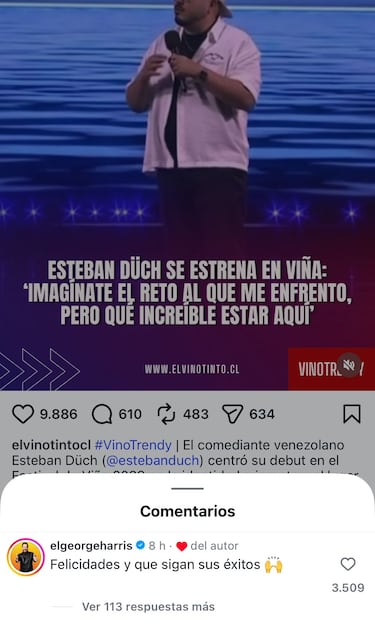 Mensaje de George Harris a Esteban Duch