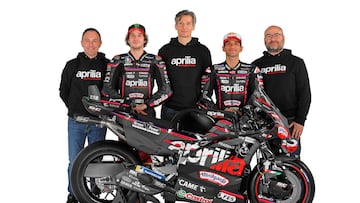 El equipo de Aprilia.