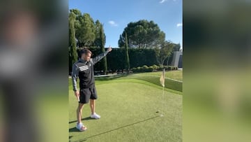 Real Madrid: Bale lands insane putt on Covid-19 lock down