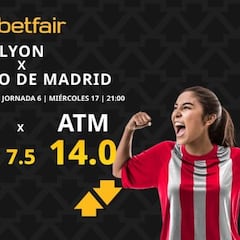 OL Lyonnes vs. Atlético de Madrid: horario, dónde ver, pronósticos y clasificación