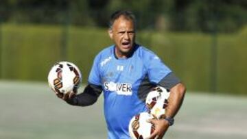 Caparrós, durante un entrenamiento de pretemporada.