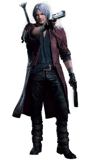 Render final de Dante en Devil May Cry 5.