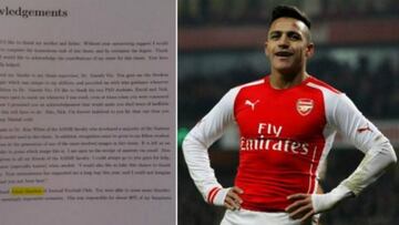 Fotografía de la tenis, y el jugador donde aparece Alexis Sánchez