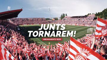 El Girona regalará el precio del abono si se consigue el ascenso