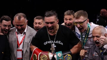 The Ukrainian knocked out Daniel Dubois in the fifth round at Wembley Stadium to become the undisputed champion for the third time.