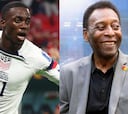 Pelé felicita a Tim Weah por su gol ante Gales en el Mundial Qatar 2022
