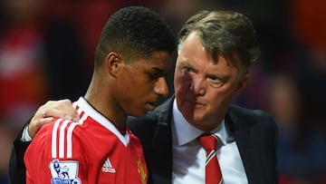 Rashford and Martial thank Louis van Gaal following coach's retirement