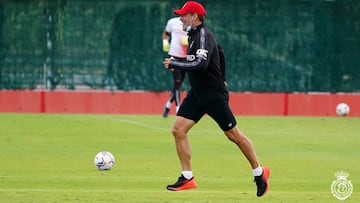 Luis García, en una sesión.