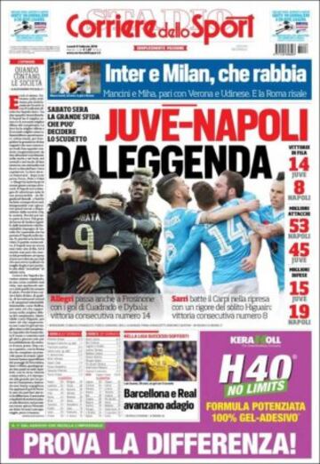 Portadas de la prensa mundial