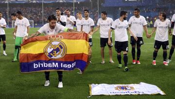 Los madridistas volvieron al campo y 'plantaron' su bandera