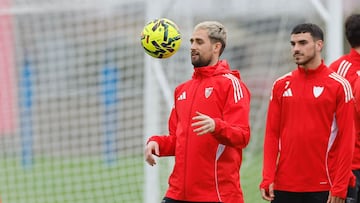 Januzaj, en el entrenamiento del Sevilla este martes.