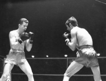 El 6 de marzo de 1969 en Barcelona, Pedro Carrasco vence al noruego Tore Magnussen por K.O. y retiene su corona continental.