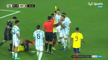 Otamendi puso el codo y Tobar no dudó: penal para Colombia