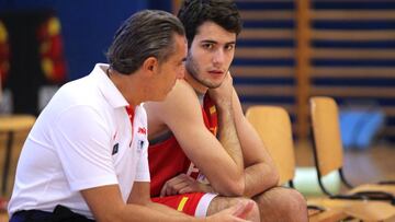 Álex Abrines y Sergio Scariolo