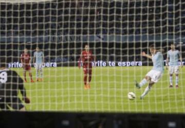 1-1. Santi Mina marcó de penalti el gol del empate.
