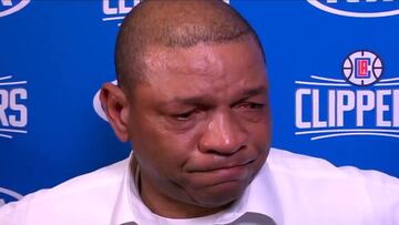 Doc Rivers breaks down after hearing news of Kobe's death