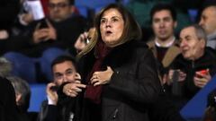 Victoria Pavón, entre el personal del Leganés con cuidado extra