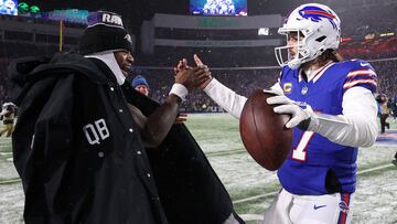 Los Buffalo Bills se enfrentarán a los Kansas City Chiefs por el título de Conferencia Americana en la NFL. Al Bello/Getty Images/AFP (Photo by AL BELLO / GETTY IMAGES NORTH AMERICA / Getty Images via AFP)