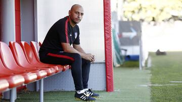 Ángel Villacampa, entrenador del Atlético de Madrid.