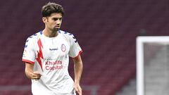 Enzo Zidane, jugador del Rayo Majadahonda, durante un partido. 