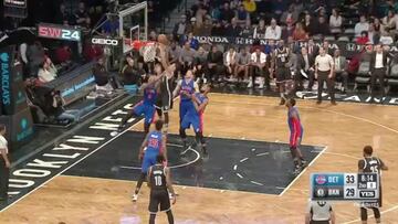 Resumen del Detroit Pistons - Brooklyn Nets de la NBA