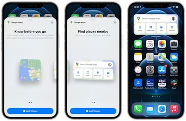 Google Maps ya cuentan con sus Widgets en iOS